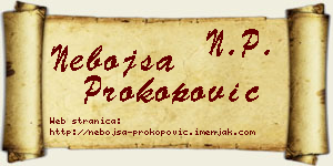 Nebojša Prokopović vizit kartica